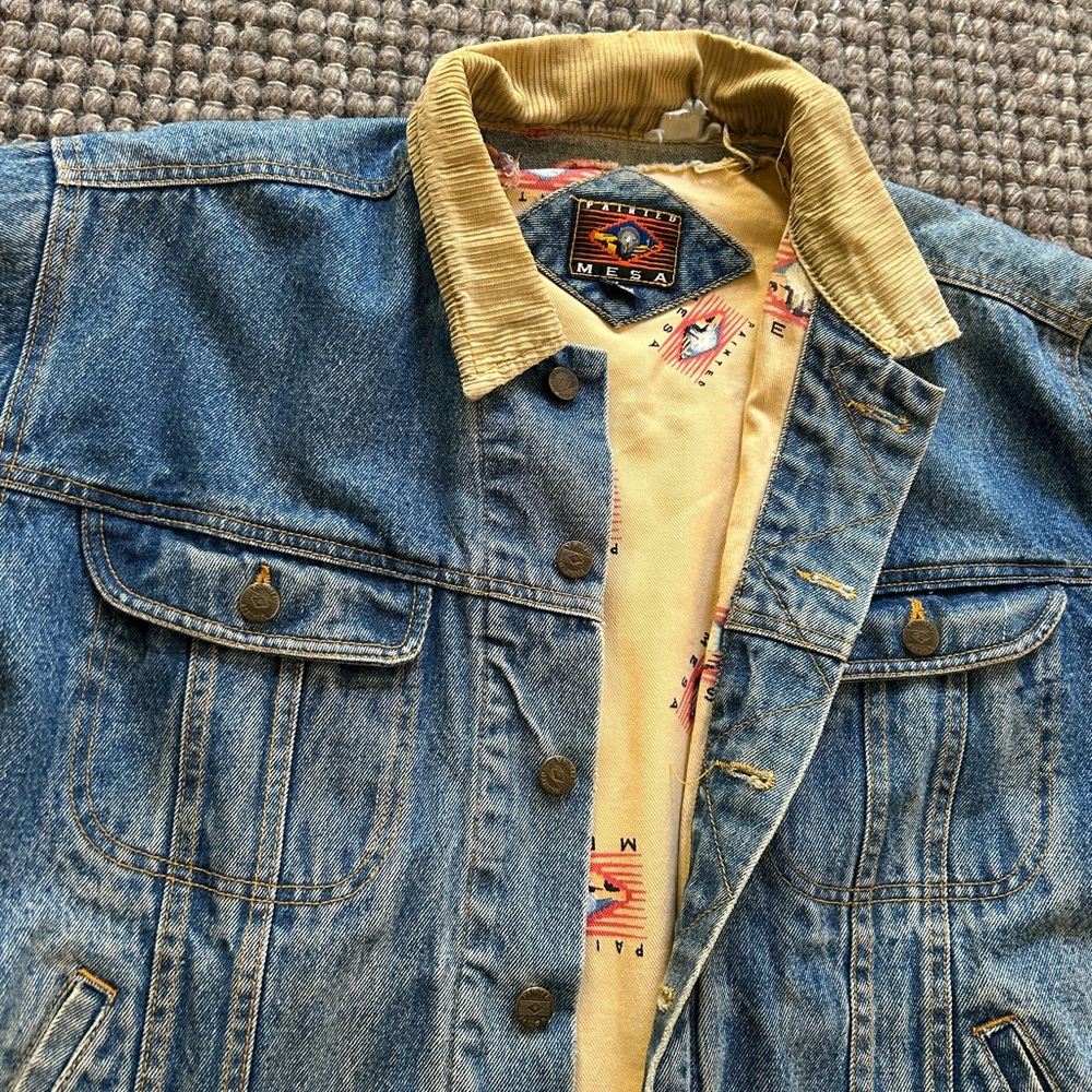 Vintage Faded & Distressed Denim Blue Jacket - Picture 2 of 12